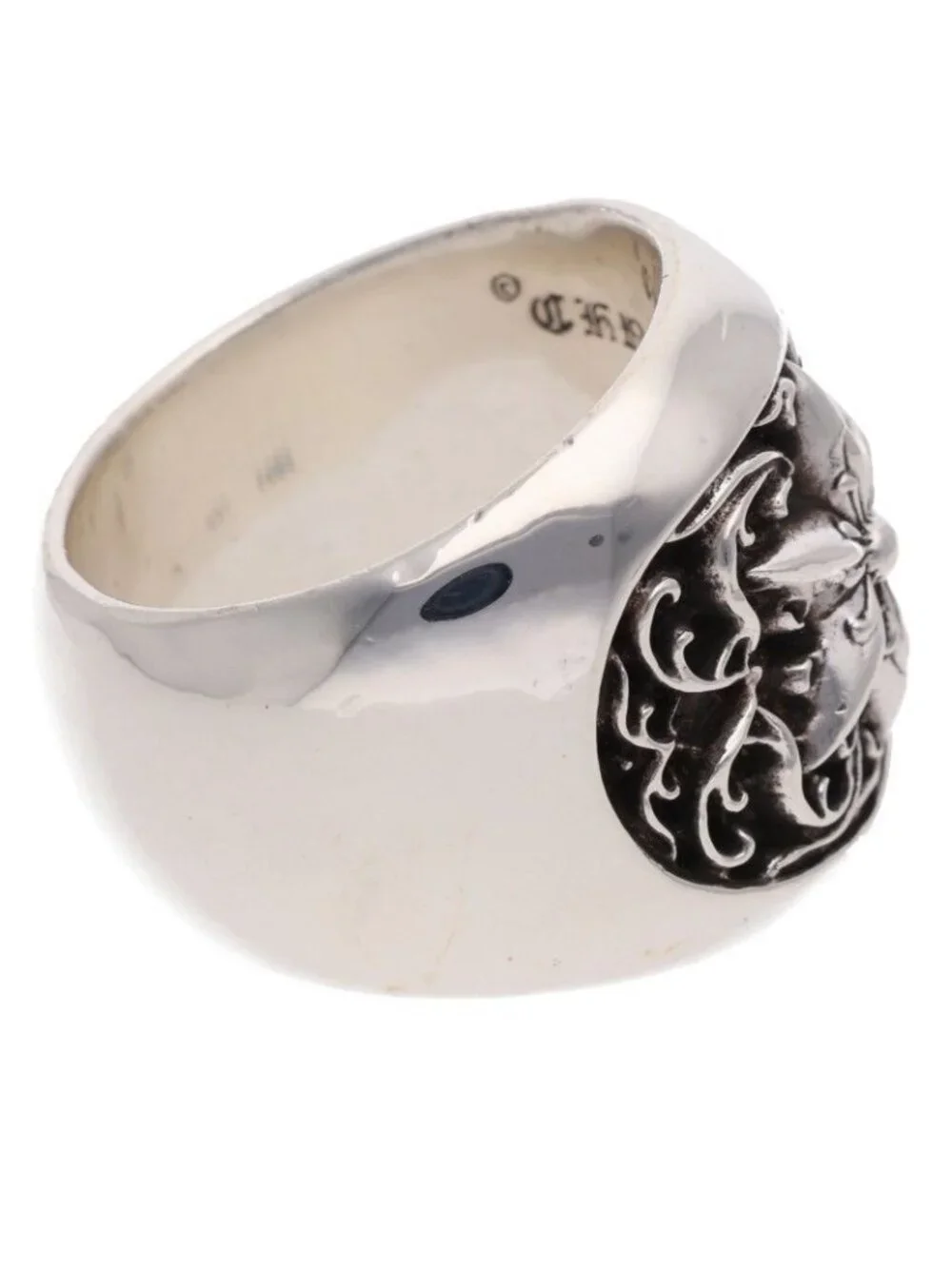 Chrome Hearts Clssc Oval Star Classic Silver Ring